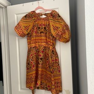 Women’s yellow floral dress